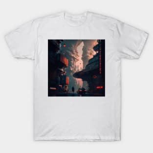 Cyberpunk city 6 T-Shirt